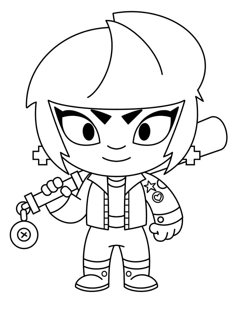 Coloriage bibi brawl stars à imprimer