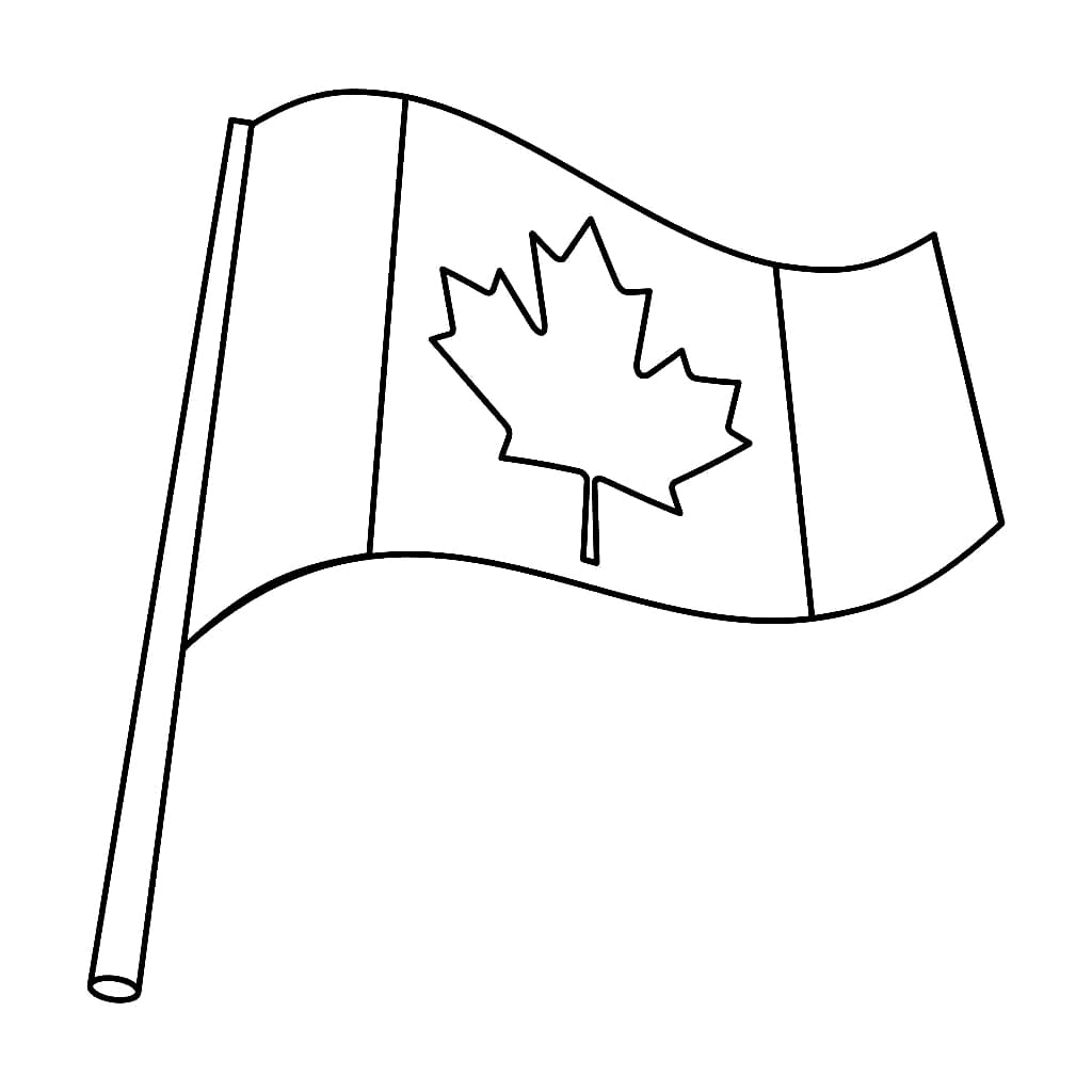 Coloriage drapeau du canada (6)