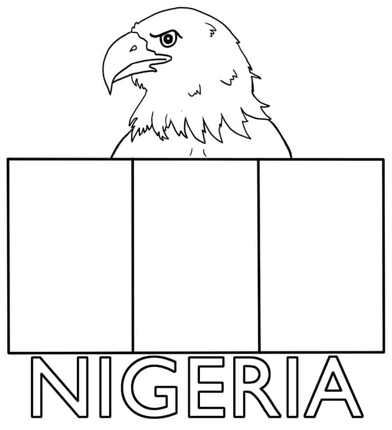 Coloriage drapeau du nigeria (1)