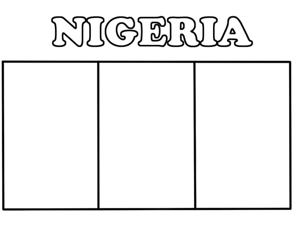 Coloriage drapeau du nigeria (4)