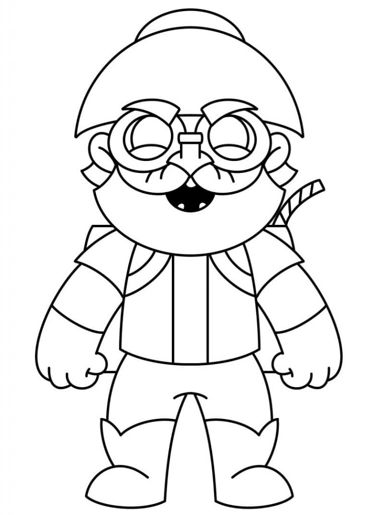 Coloriage dynamike brawl stars à imprimer