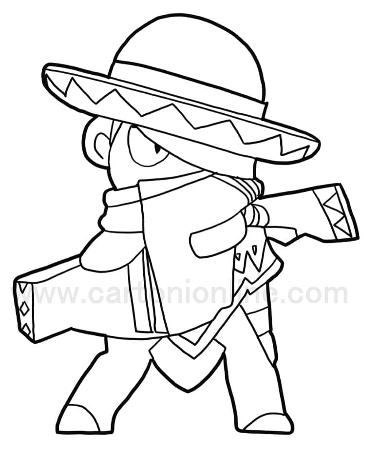 Coloriage edgar brawl stars (1)