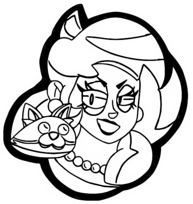 Coloriage lola brawl stars (1)