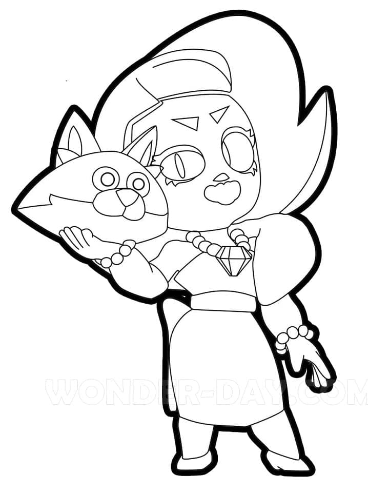 Coloriage lola brawl stars (3)