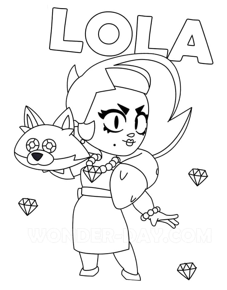 Coloriage lola brawl stars (4)