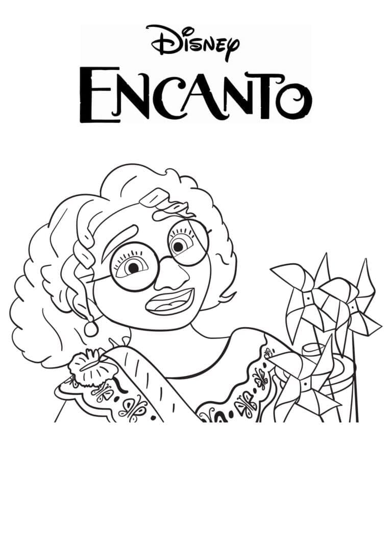 Coloriage mirabel madrigal de encanto