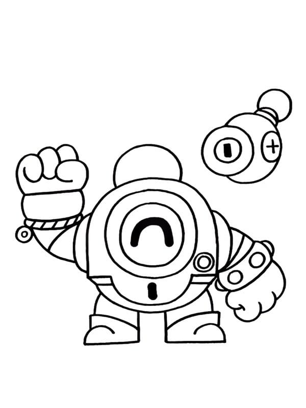 Coloriage nani brawl stars (1)