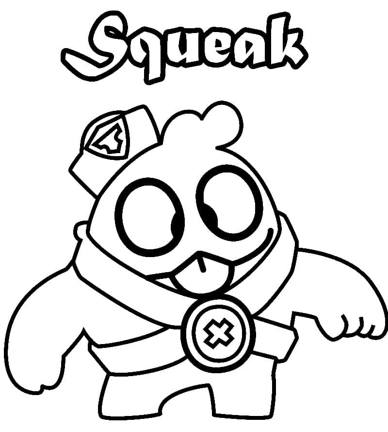 Coloriage squeak brawl stars (2)