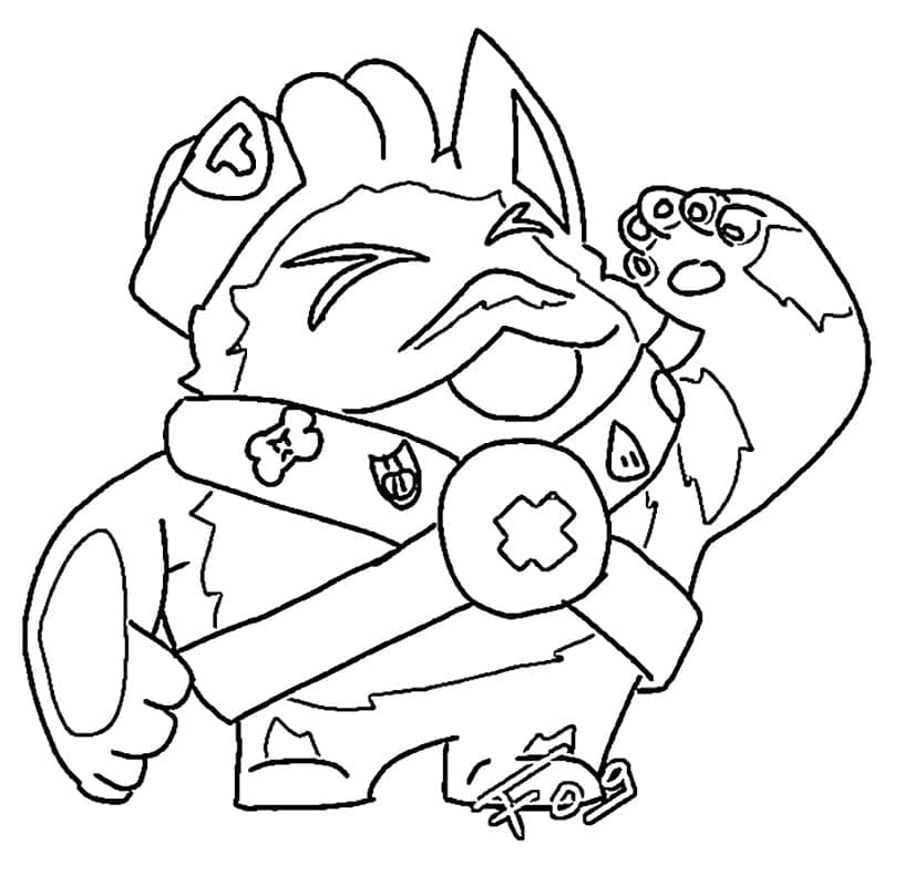 Coloriage squeak brawl stars