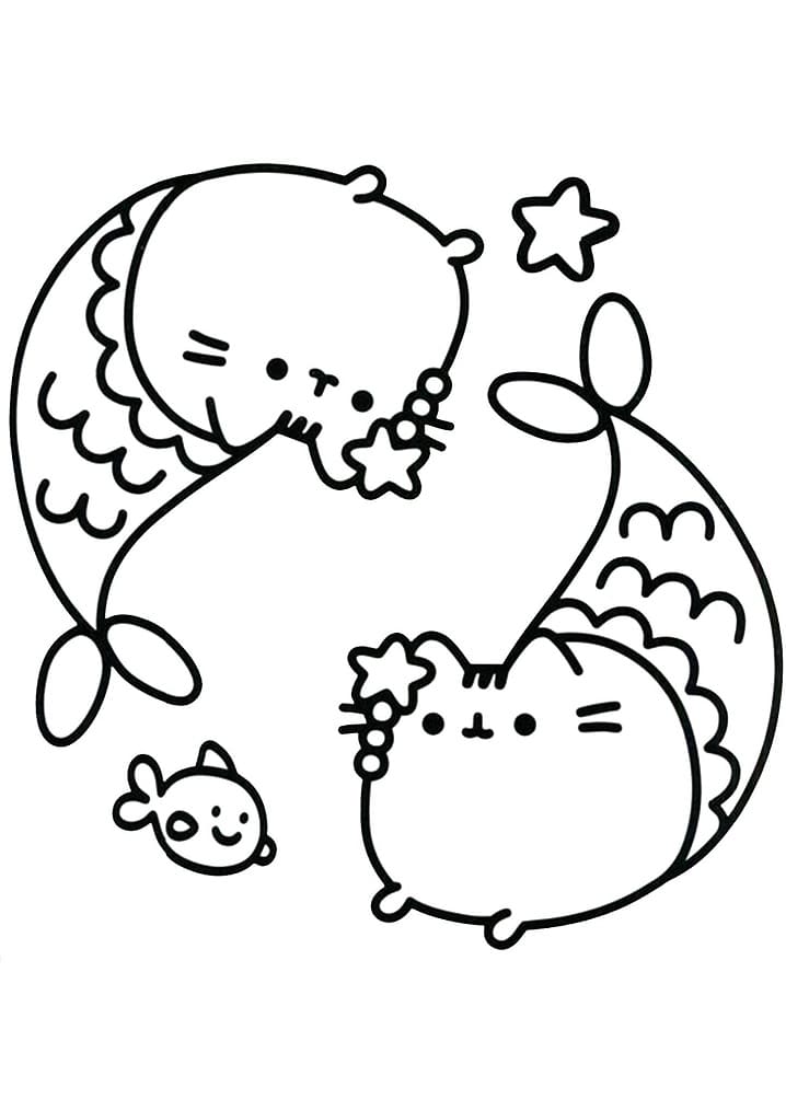 Coloriage adorable pusheen (2)