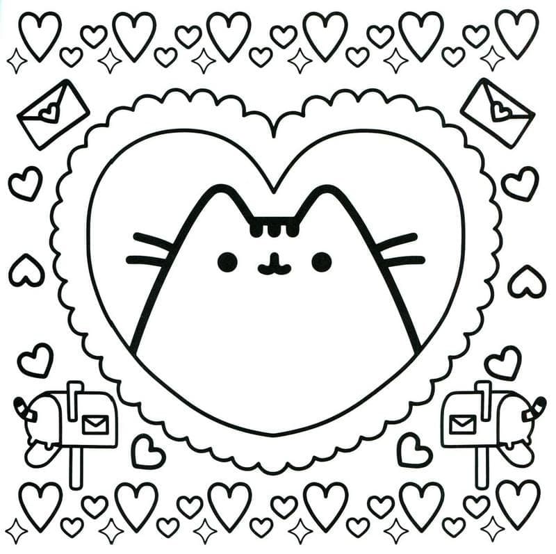 Coloriage adorable pusheen (7)