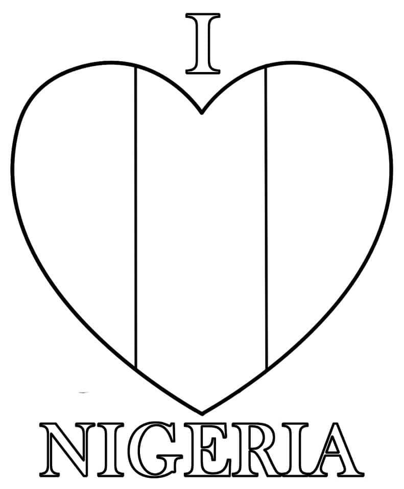 Coloriage Nigeria 1 à imprimer