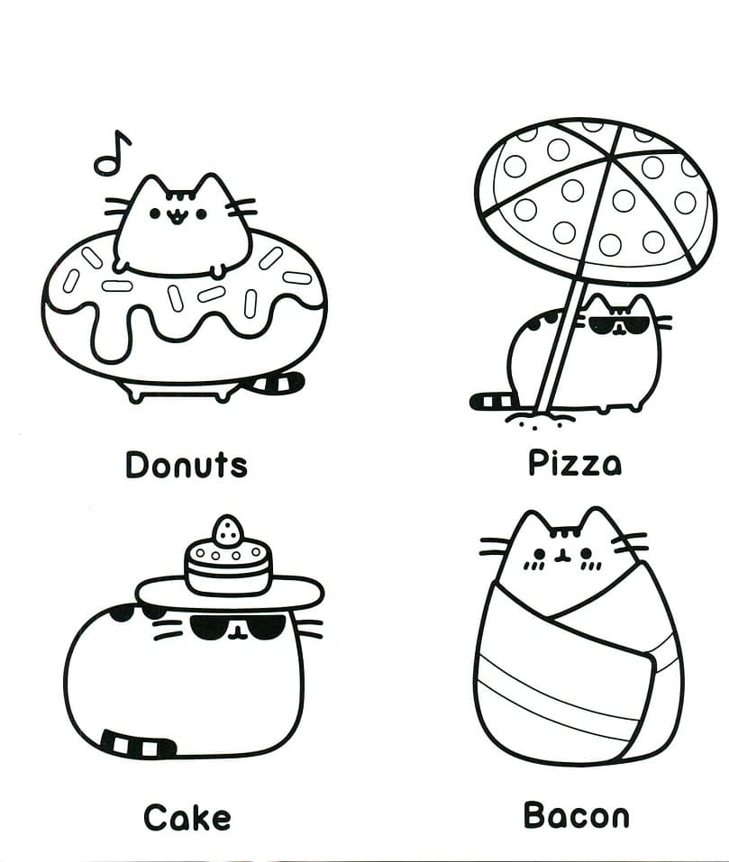 Coloriage pusheen mignonne (2)