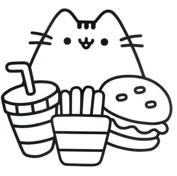 Coloriage pusheen mignonne (5)