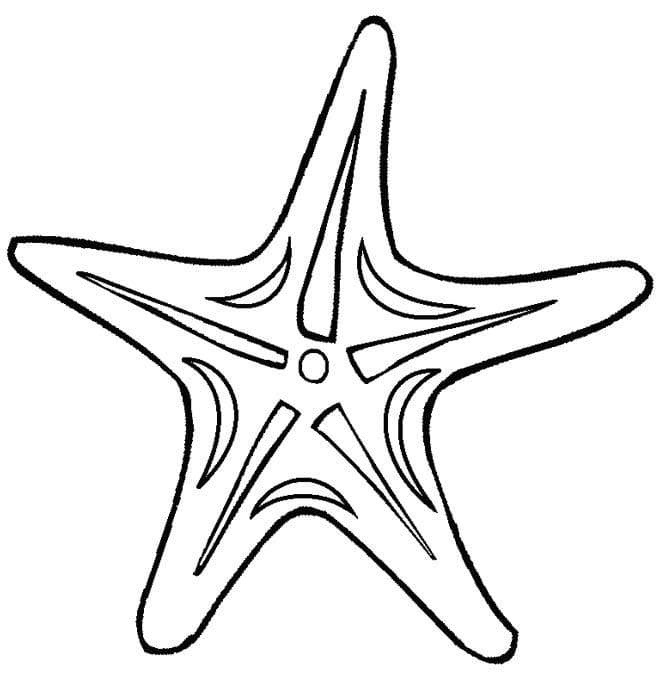 Coloriage Étoile de Mer 23 à imprimer
