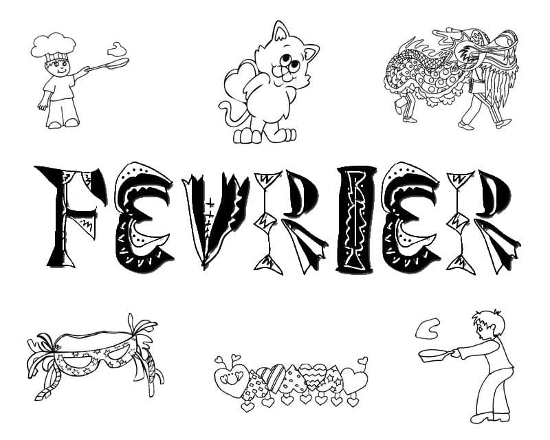 Coloriage Février 10