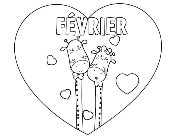 Coloriage Février 7