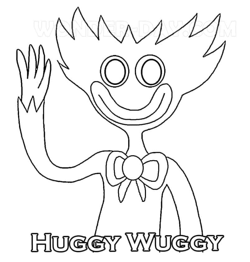 Coloriage Huggy Wuggy (7) à imprimer