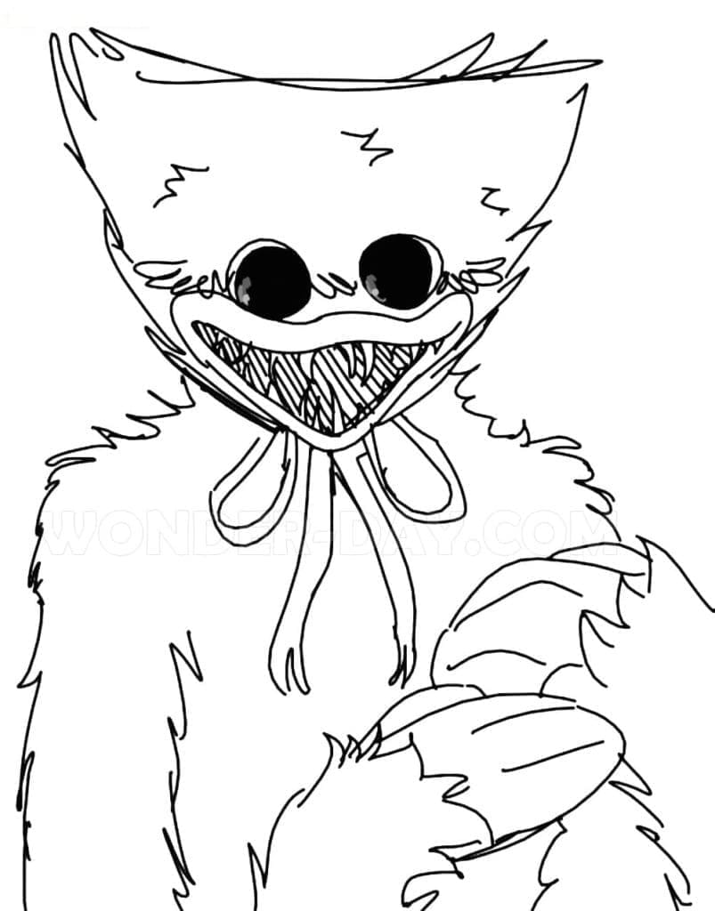 Coloriage Huggy Wuggy (9)