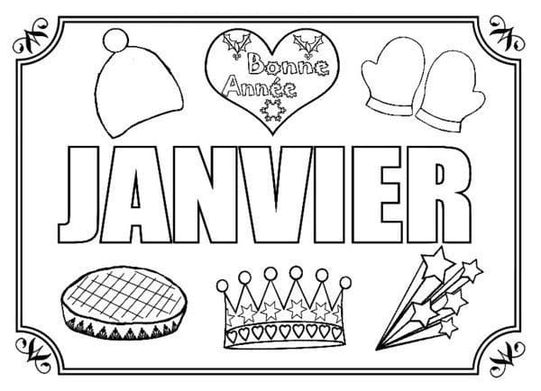 Coloriage Janvier (2)