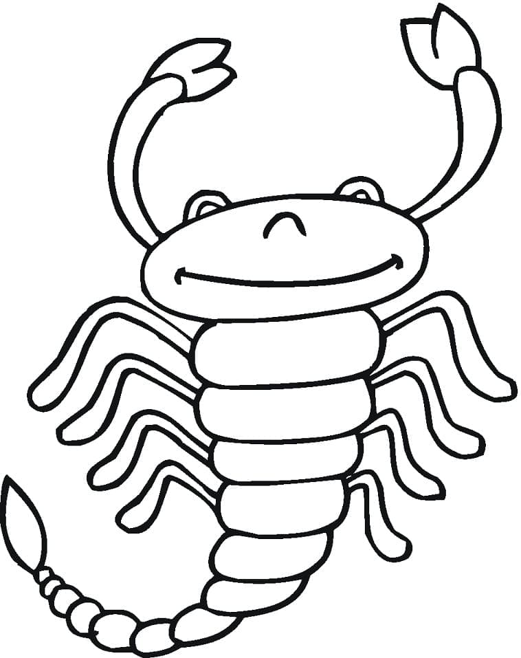 Coloriage Scorpion 1