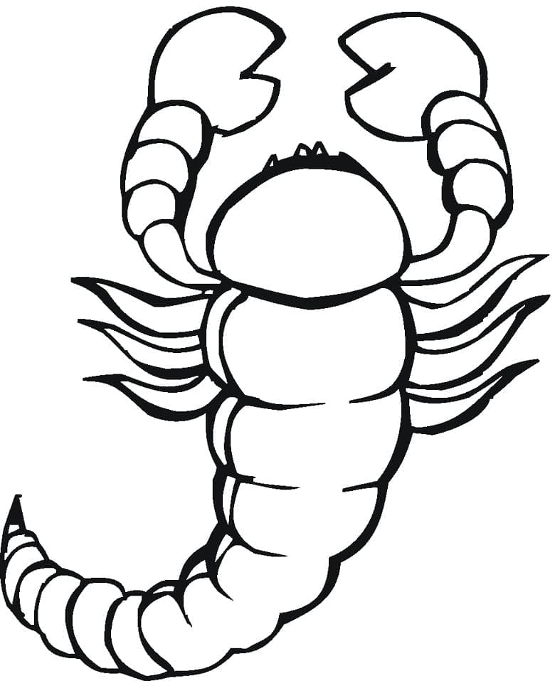 Coloriage Scorpion 15 à imprimer