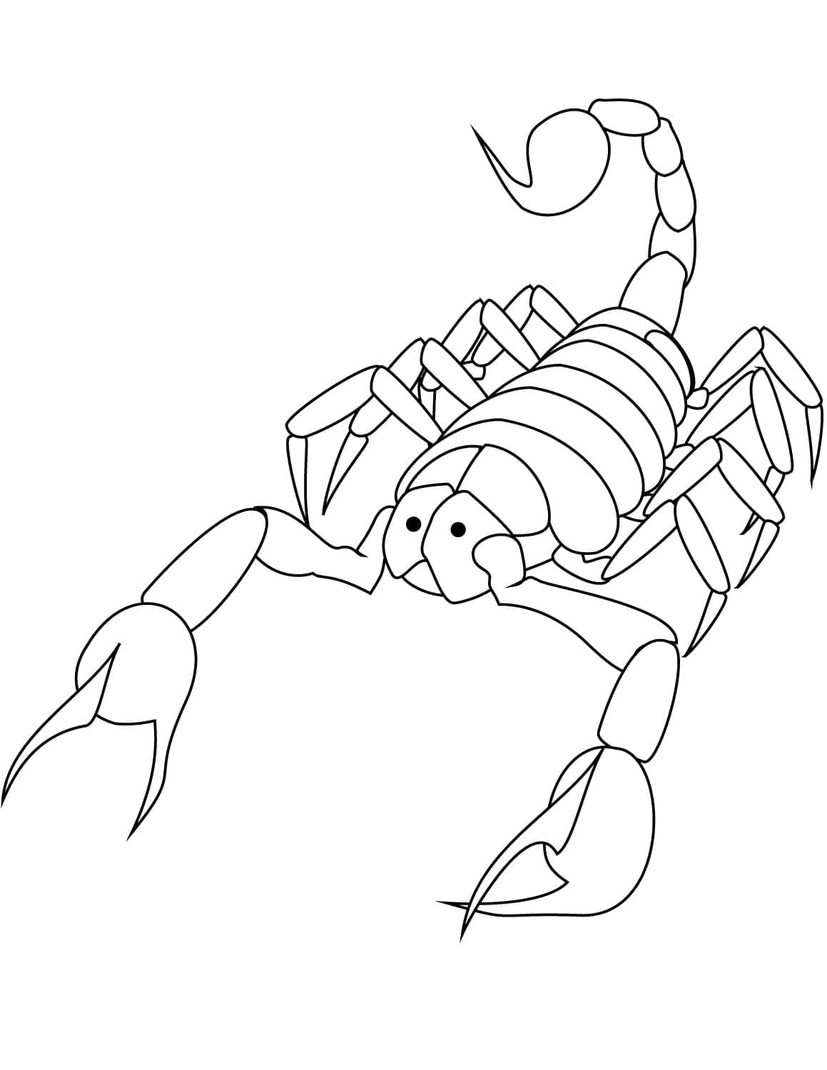 Coloriage Scorpion 2 à imprimer