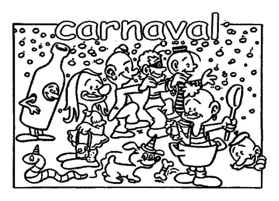 Coloriage carnaval 3