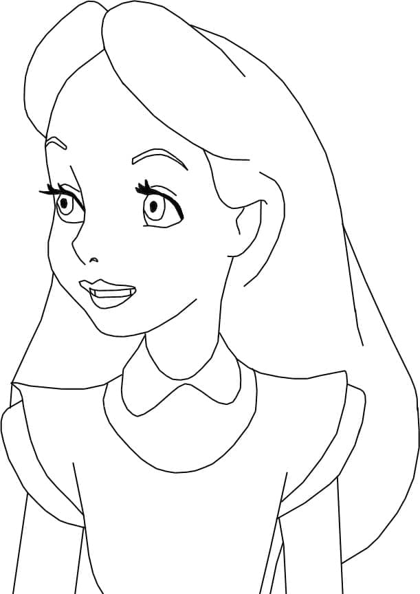 Coloriage Alice au Pays des Merveilles 17