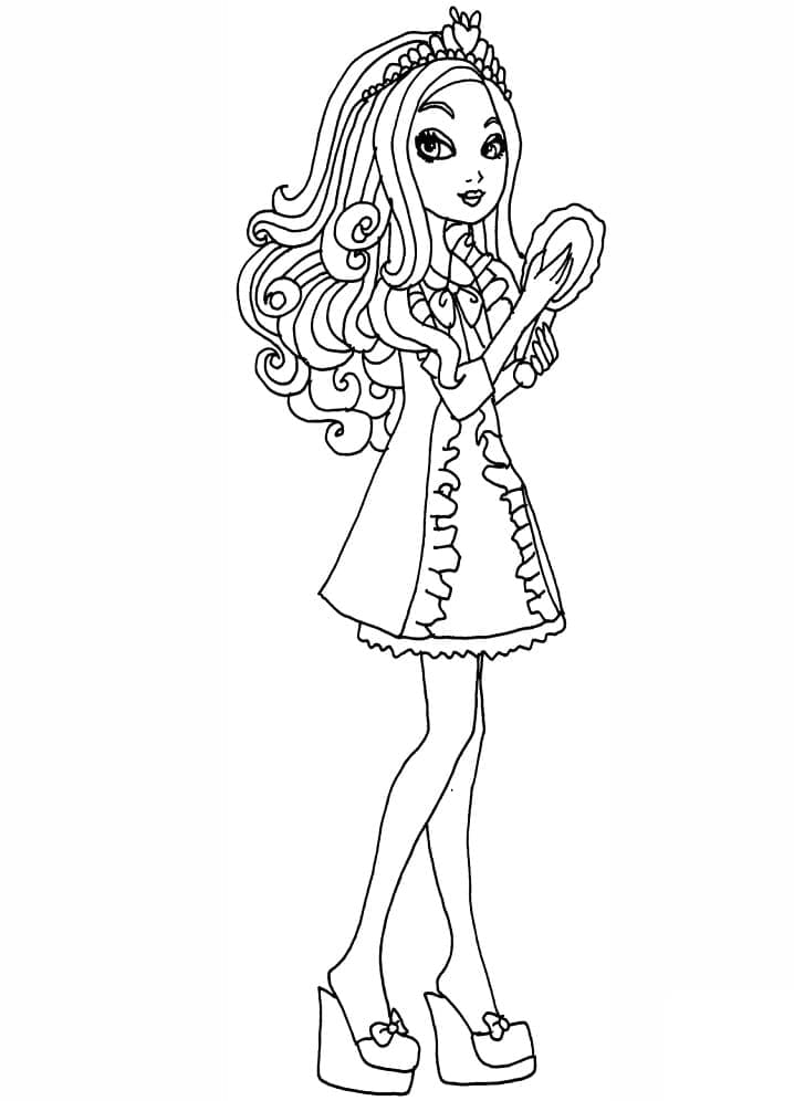 Coloriage Apple White Ever After High à imprimer