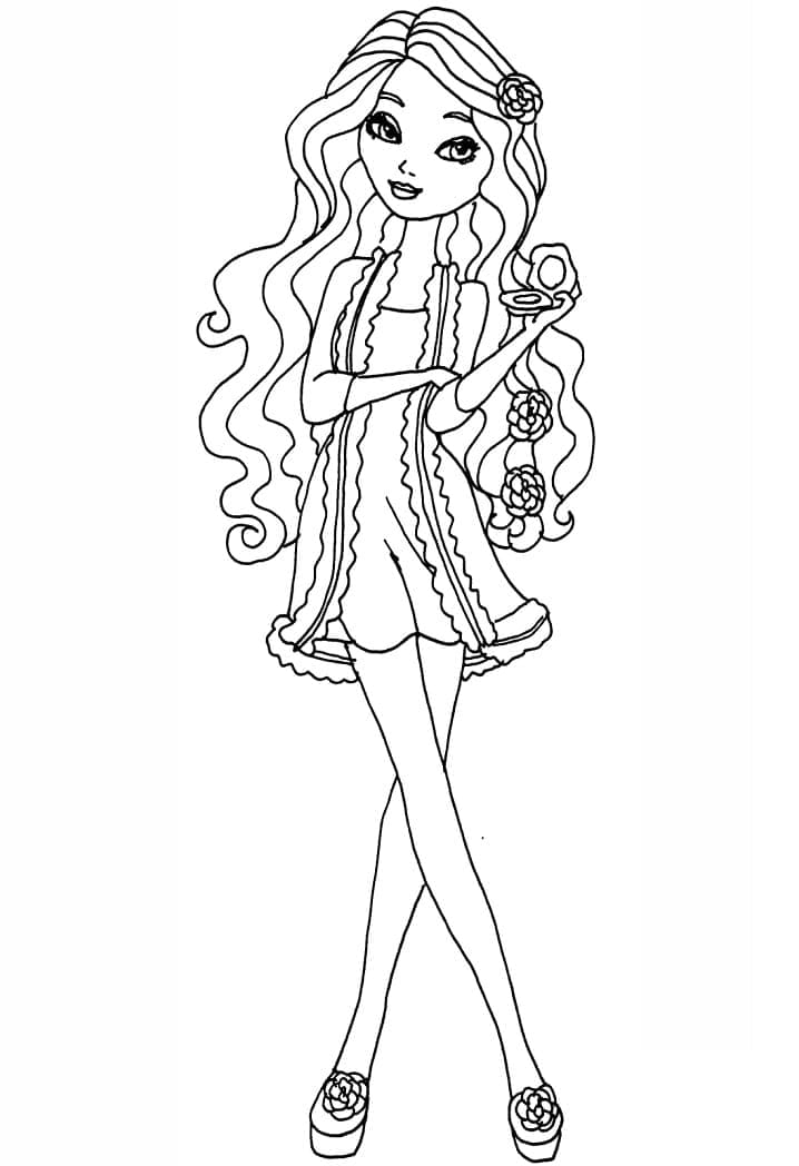 Coloriage Briar Beauty Ever After High à imprimer