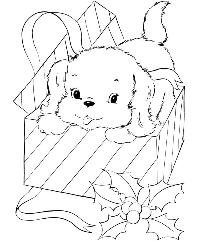 Coloriage Chiot 7