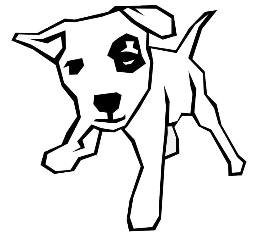 Coloriage Chiot 9