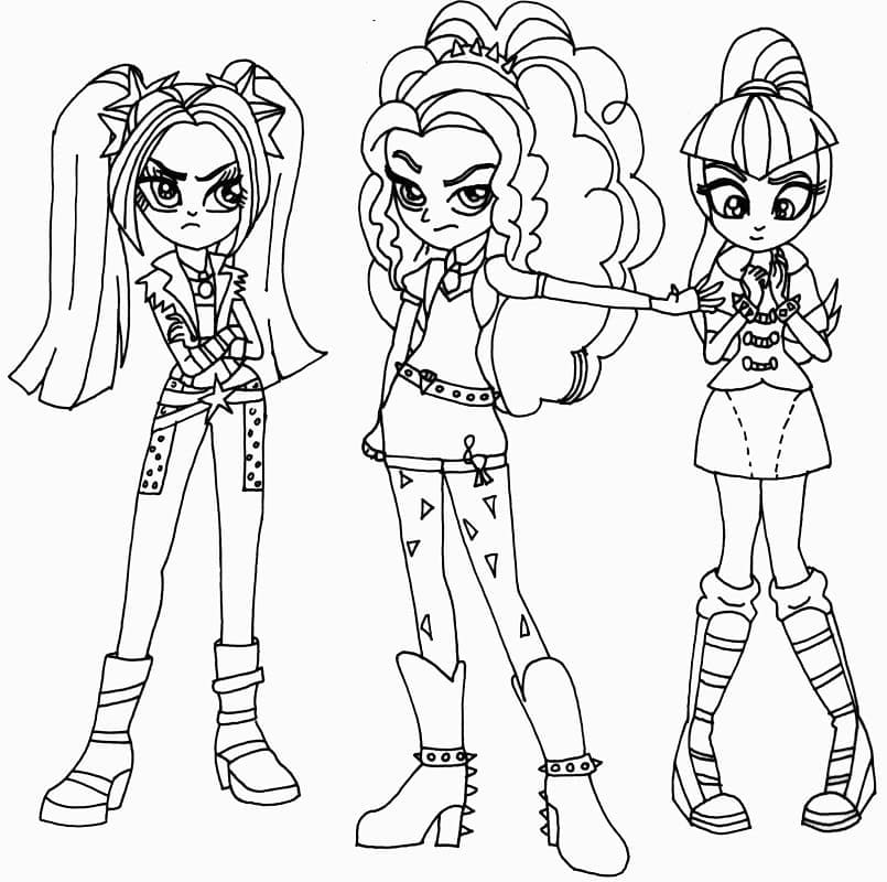 Coloriage Equestria Girls 11