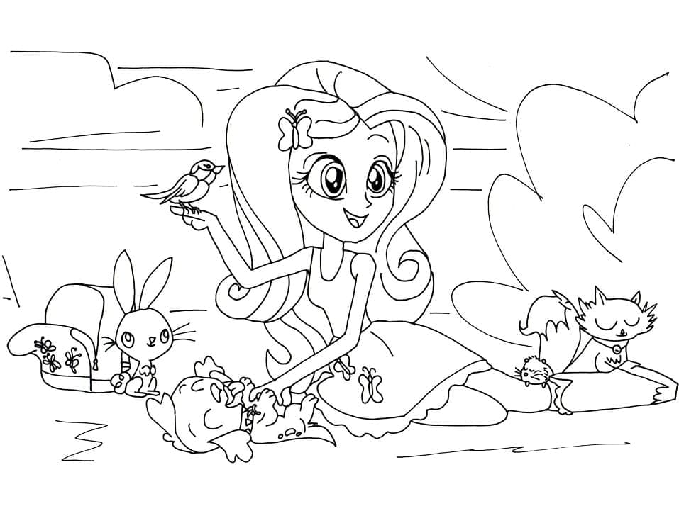 Coloriage Equestria Girls 14