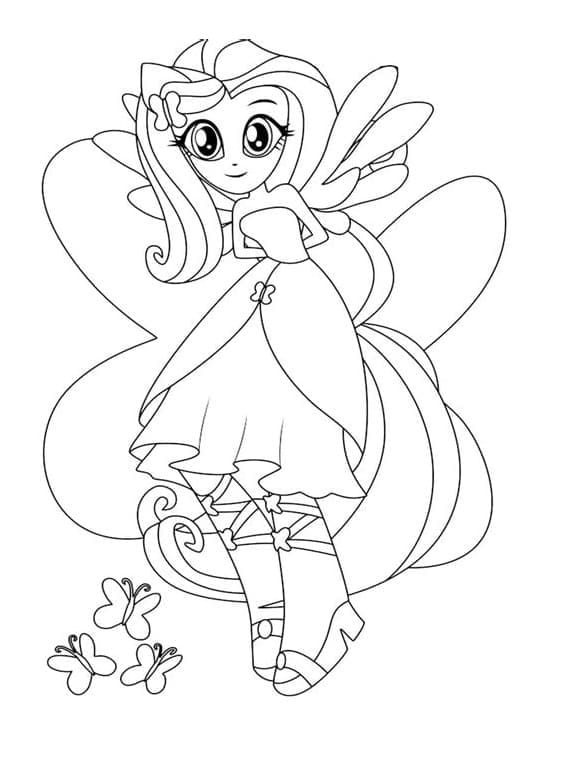 Coloriage Equestria Girls 15