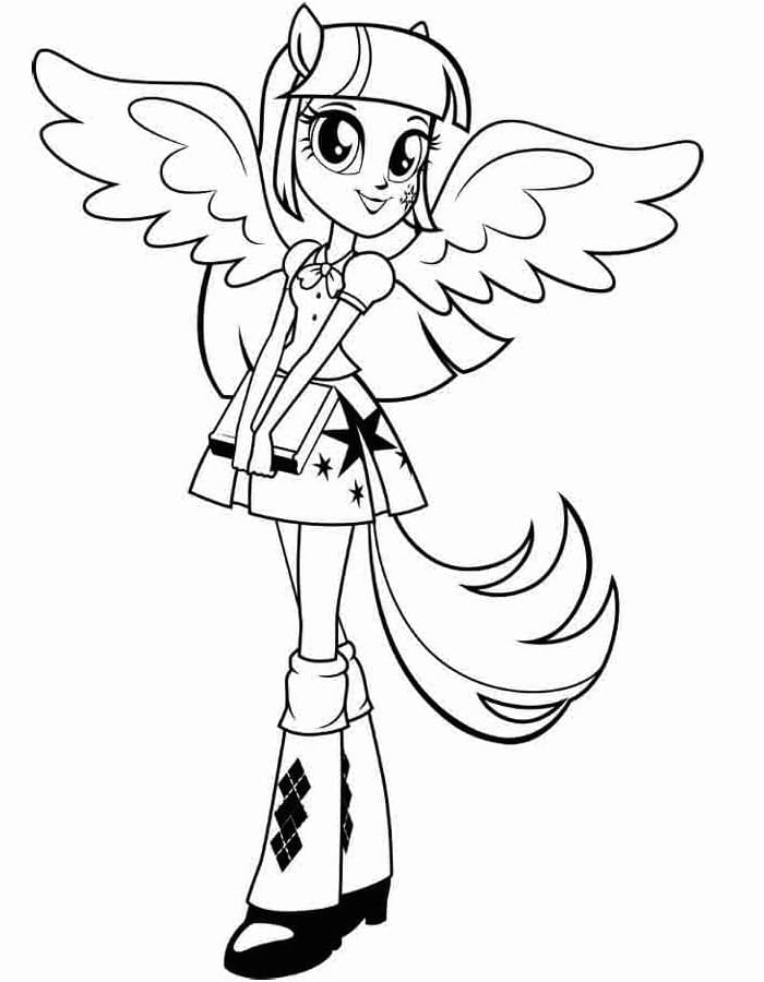 Coloriage Equestria Girls 17