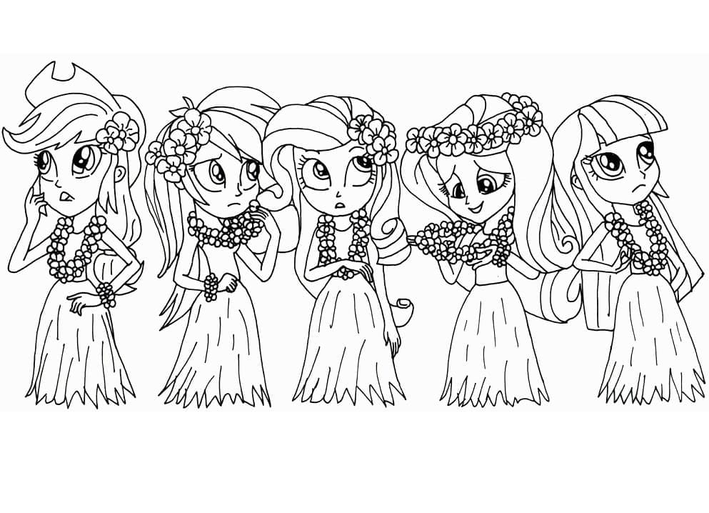 Coloriage Equestria Girls 18