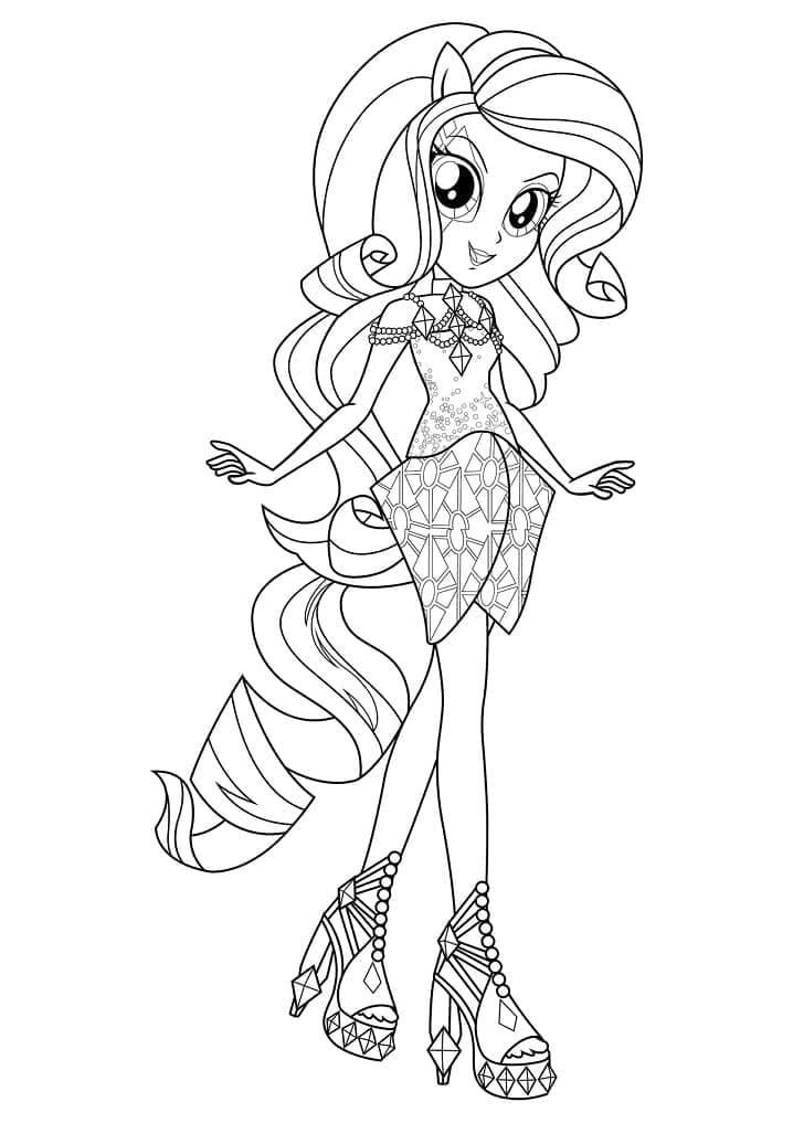 Coloriage Equestria Girls 19