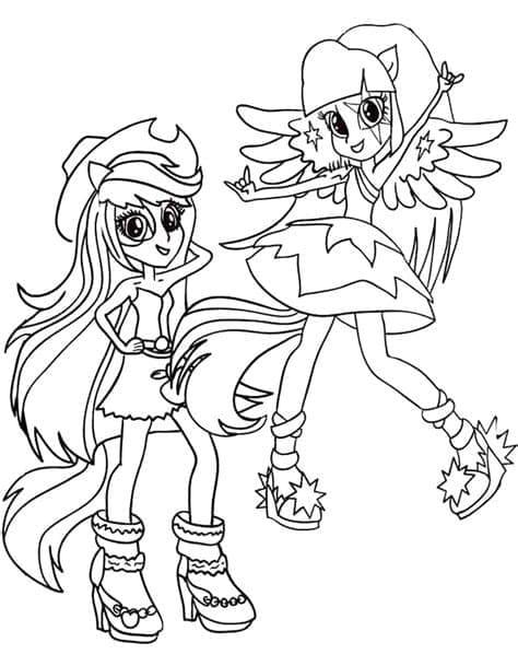 Coloriage Equestria Girls 2