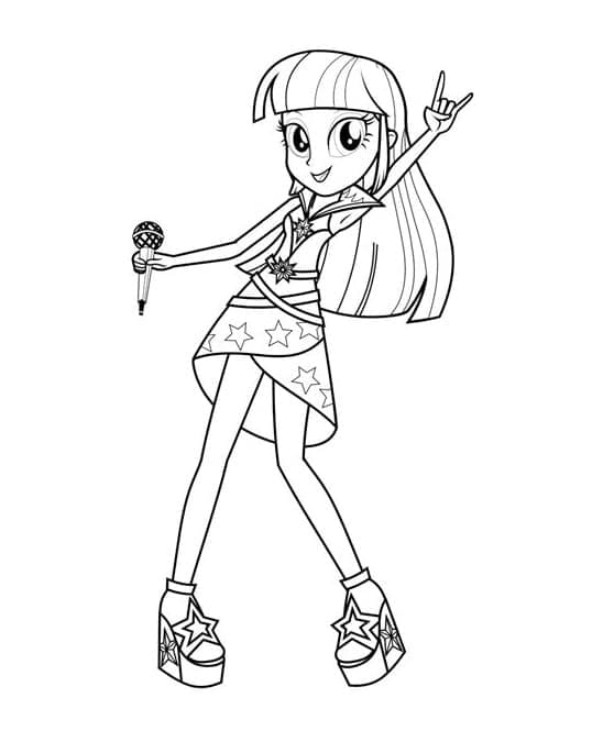 Coloriage Equestria Girls 22