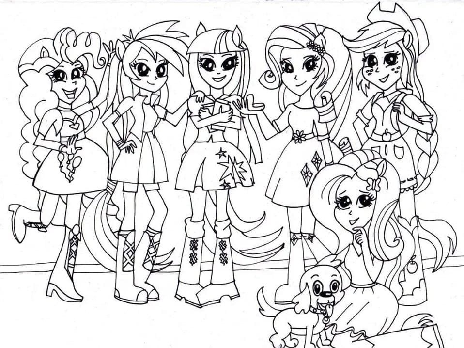 Coloriage Equestria Girls 23