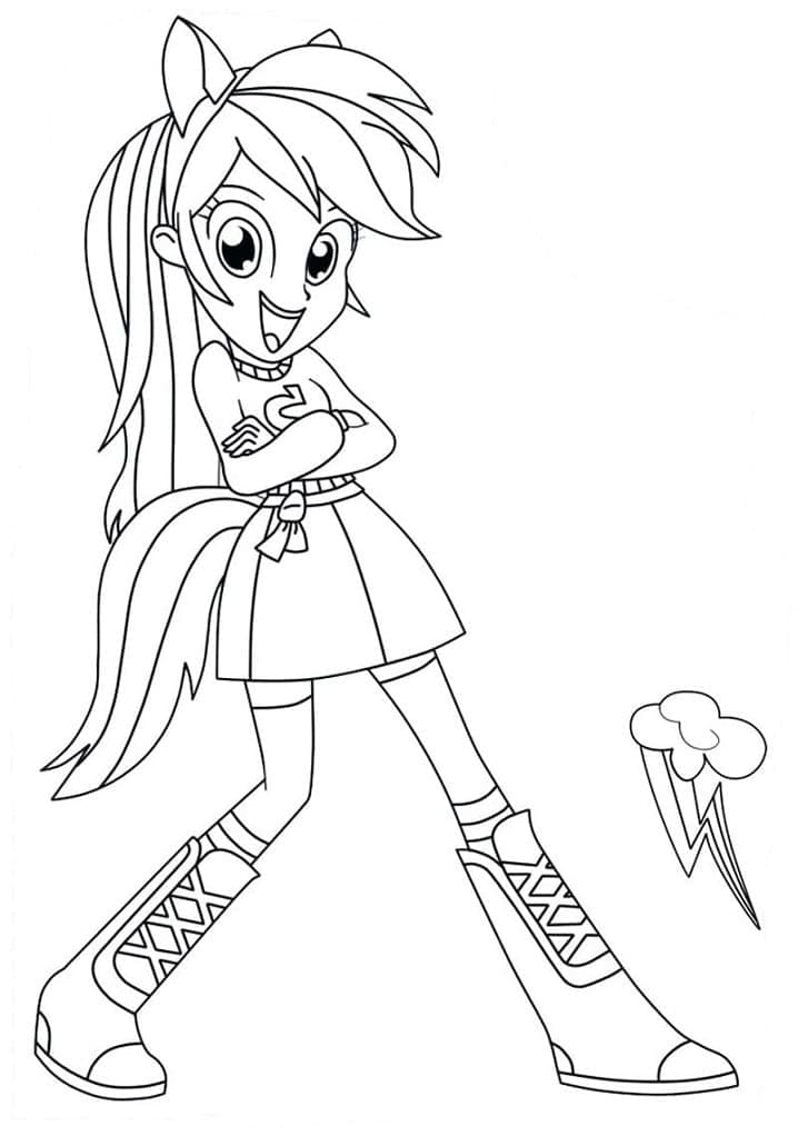 Coloriage Equestria Girls 25