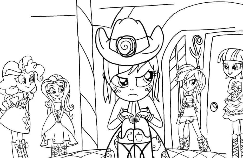 Coloriage Equestria Girls 27