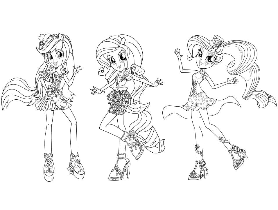 Coloriage Equestria Girls 3