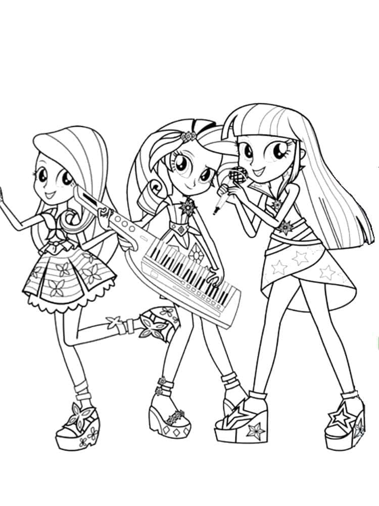 Coloriage Equestria Girls 30