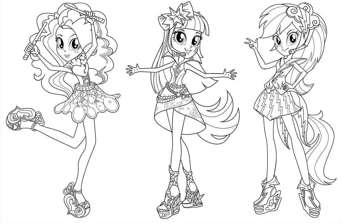 Coloriage Equestria Girls 7