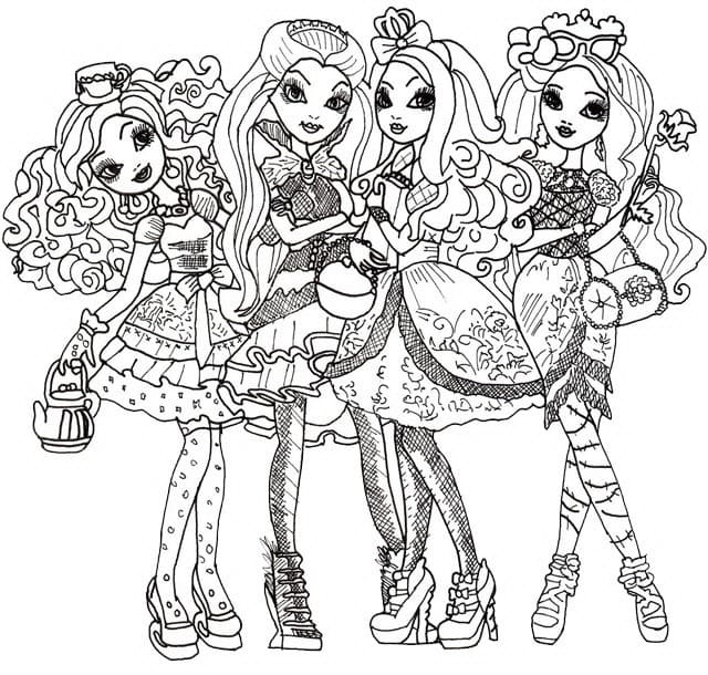 Coloriage Ever After High 2 à imprimer