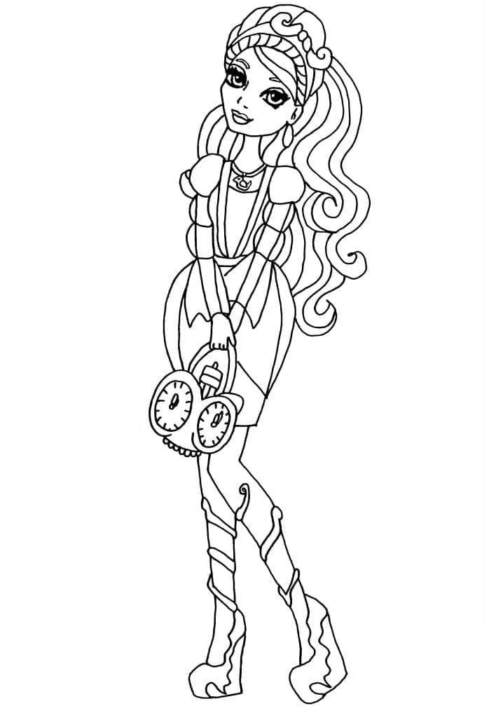 Coloriage Ever After High Ashlynn Ella à imprimer