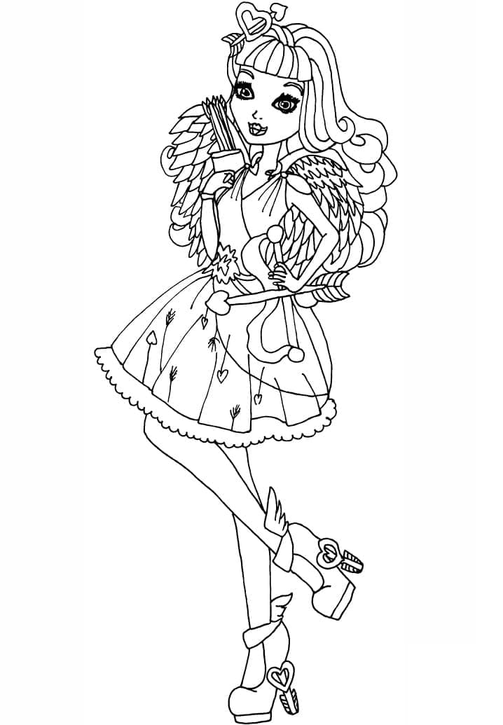 Coloriage Ever After High CA Cupid à imprimer